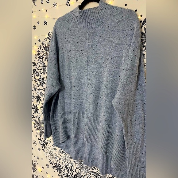 ANA grey mock neck sweater - warm, cozy, comfy for fall and winter - Picture 7 of 10